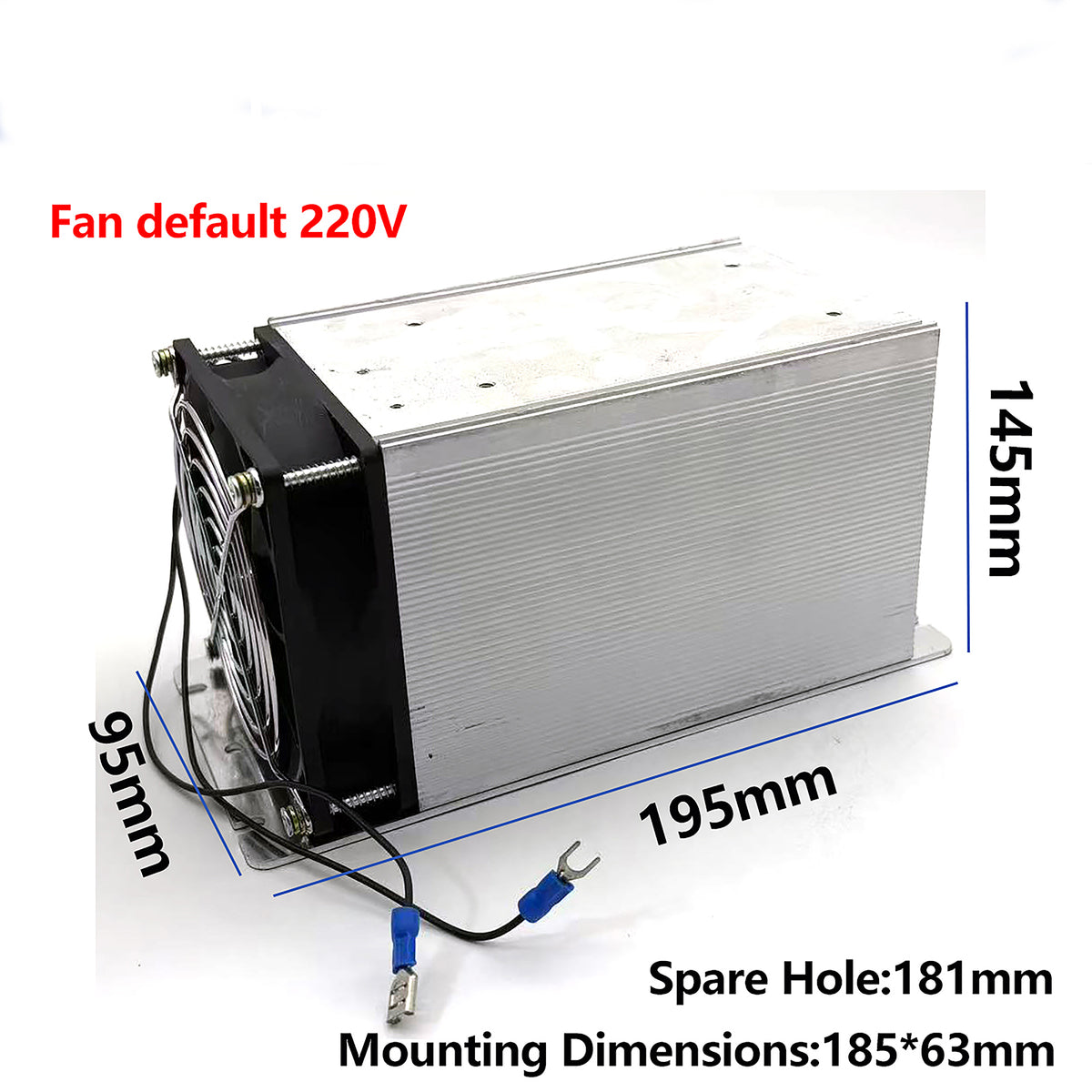 9225 heatsink and 220V cooling fan included with APR1H220-100A-KIT; SCR module supplied in the kit