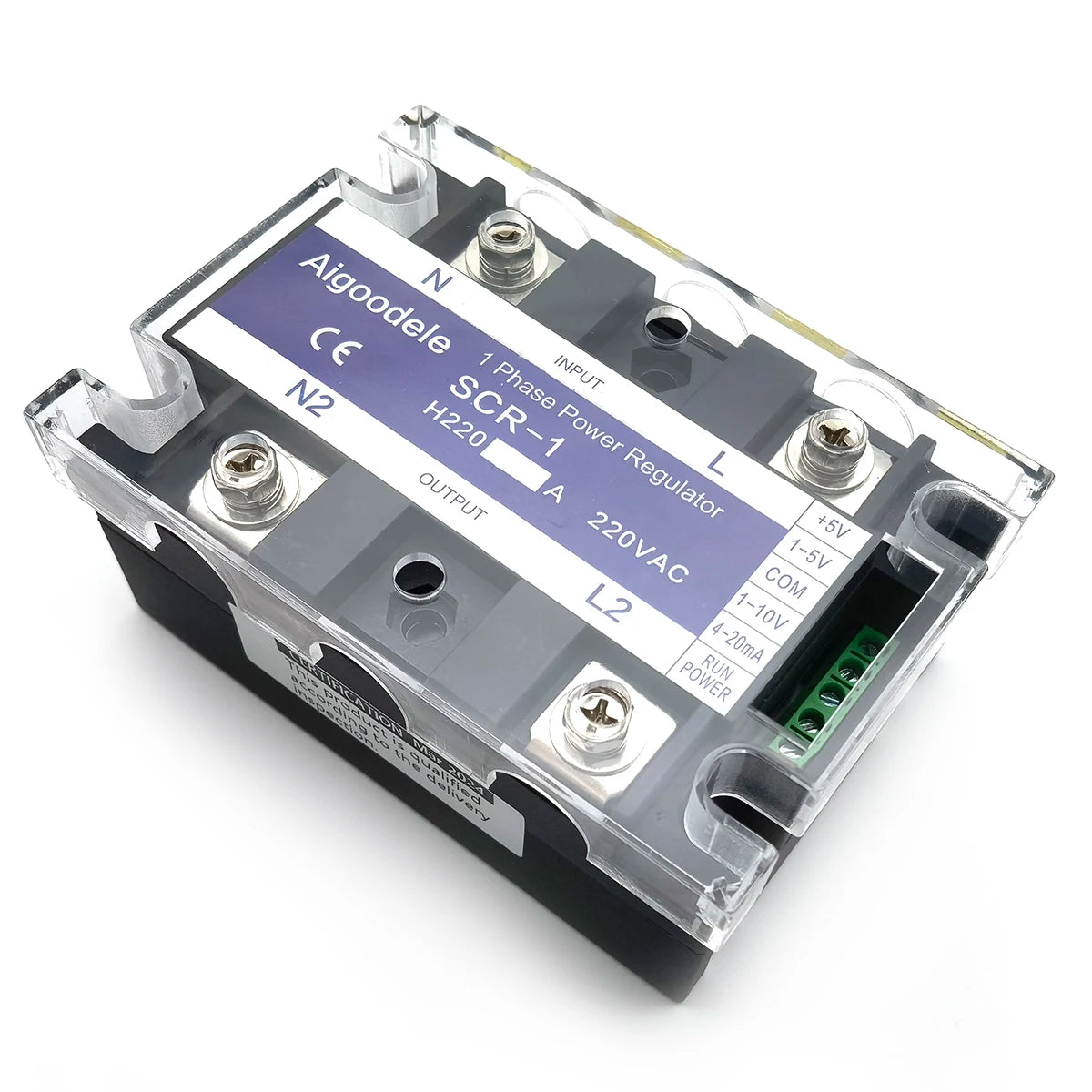 100A Miniature 1 Phase SCR Controller | Phase Angle Power Control for Home Heaters