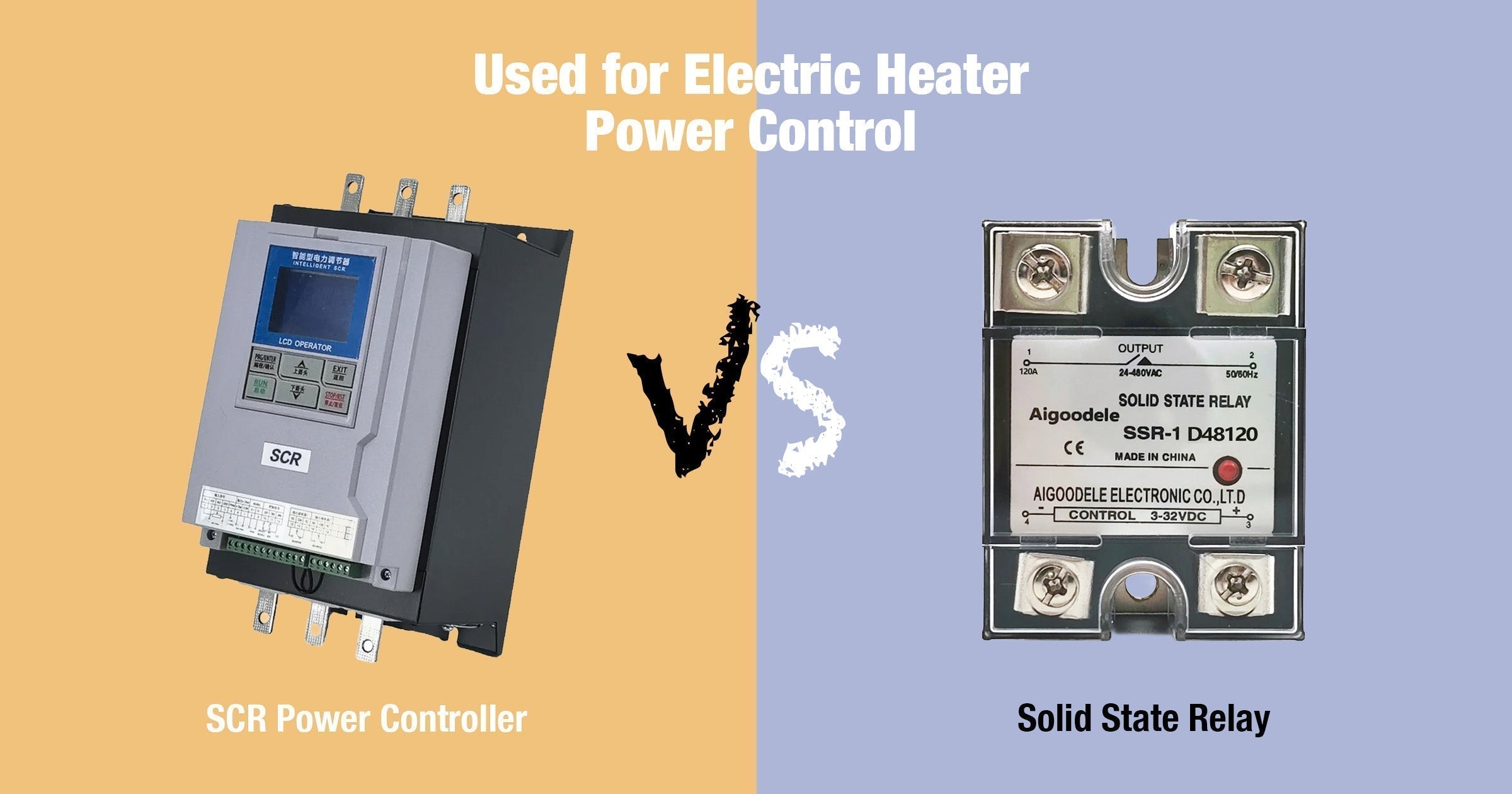 Difference Between SCR and SSR in Electric Heater Power Control