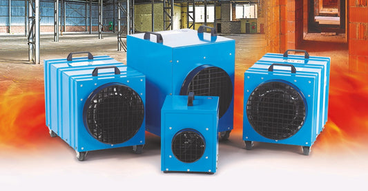 Industrial heating systems using controlled electric heater power