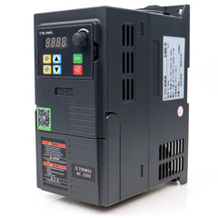 0.75kW VFD Inverter Speed Controller 3.8A 1HP, Input 220V 1-phase, Output 220V 3-phase