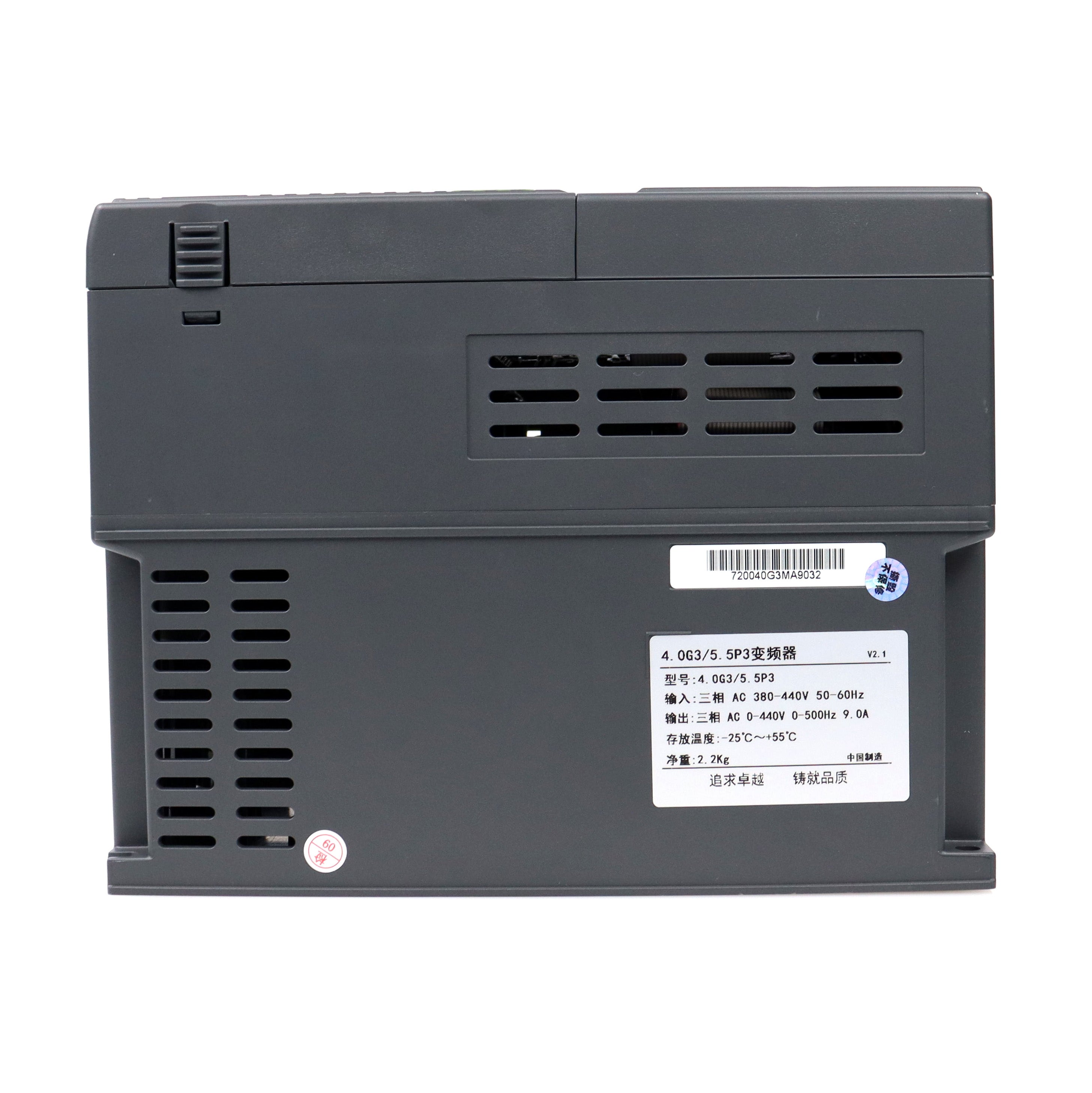 5HP Variable Speed Drive Three Phase 380V Reliable Operation 4kW