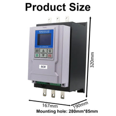 70kW SCR Power Regulator Panel 3-Phase 380V, Power Adjustable 0 To Max, Control Signal 0-5V 0-10V 4-20mA Potentiometer