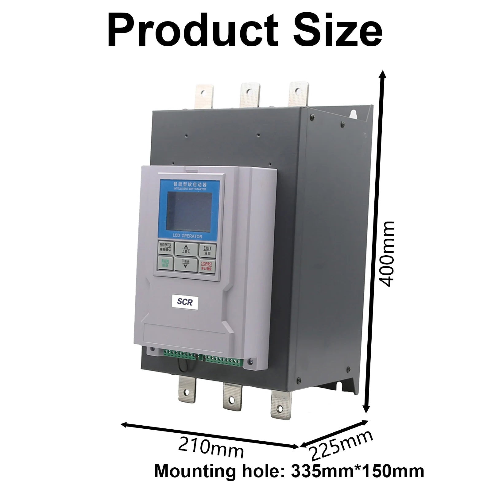 160kW SCR Power Regulator Panel 3-Phase 380V, Power Adjustable 0 To Max, Control Signal 0-5V 0-10V 4-20mA Potentiometer