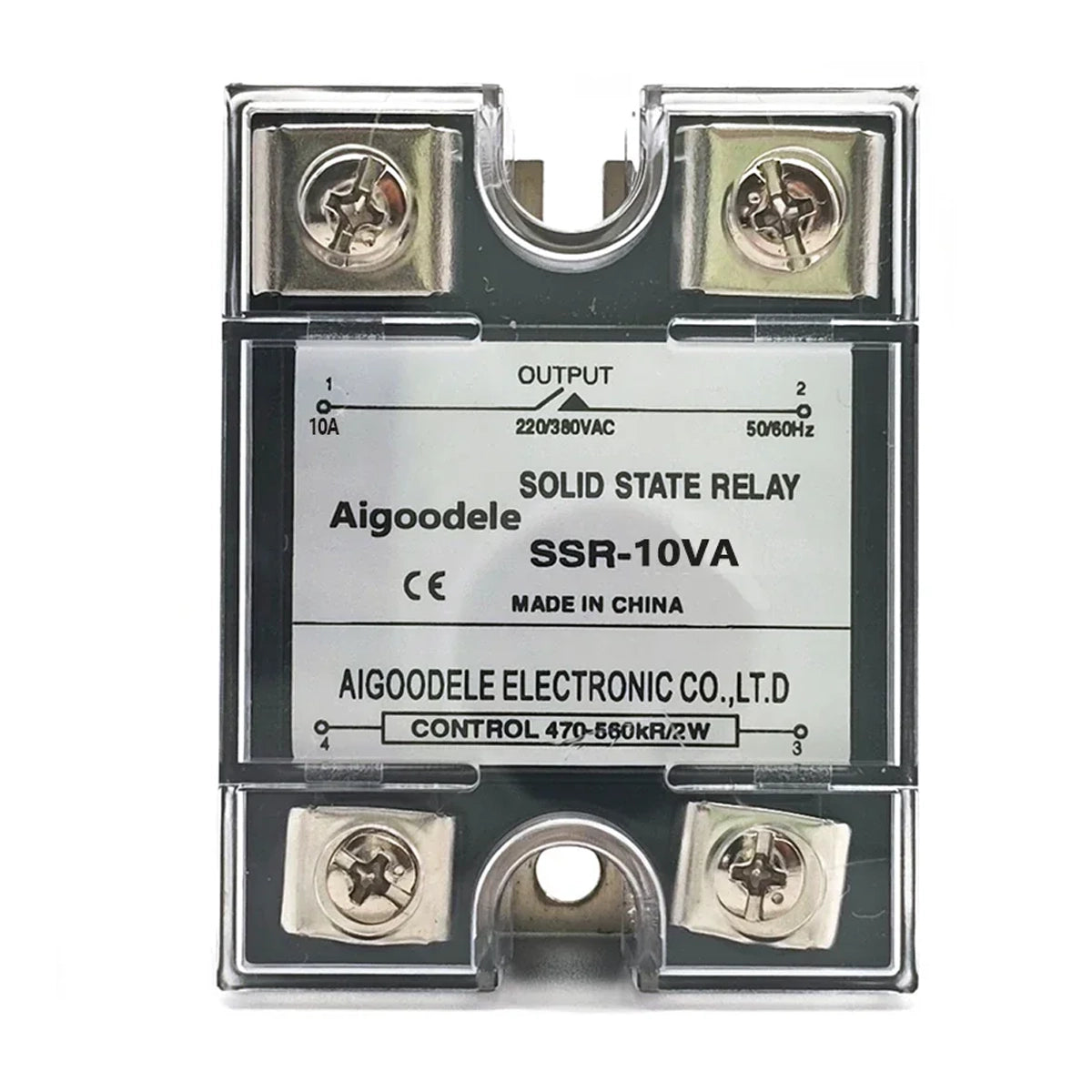 SSVR 10A 1-Phase Solid State Voltage Regulator, Input Potentiometer, Output AC 0 To 220V