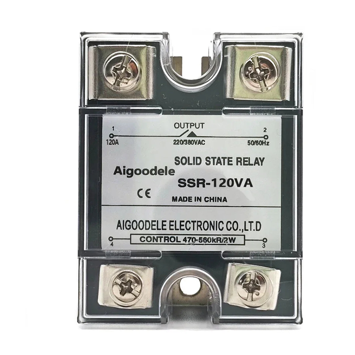 SSVR 120A 1-Phase Solid State Voltage Regulator, Input Potentiometer, Output AC 0 To 220V