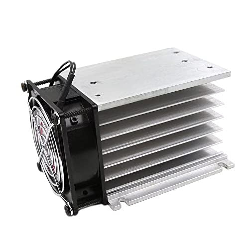H110 heatsink and 220V cooling fan included with LSCR-1-10A-KIT; SCR module supplied in the kit