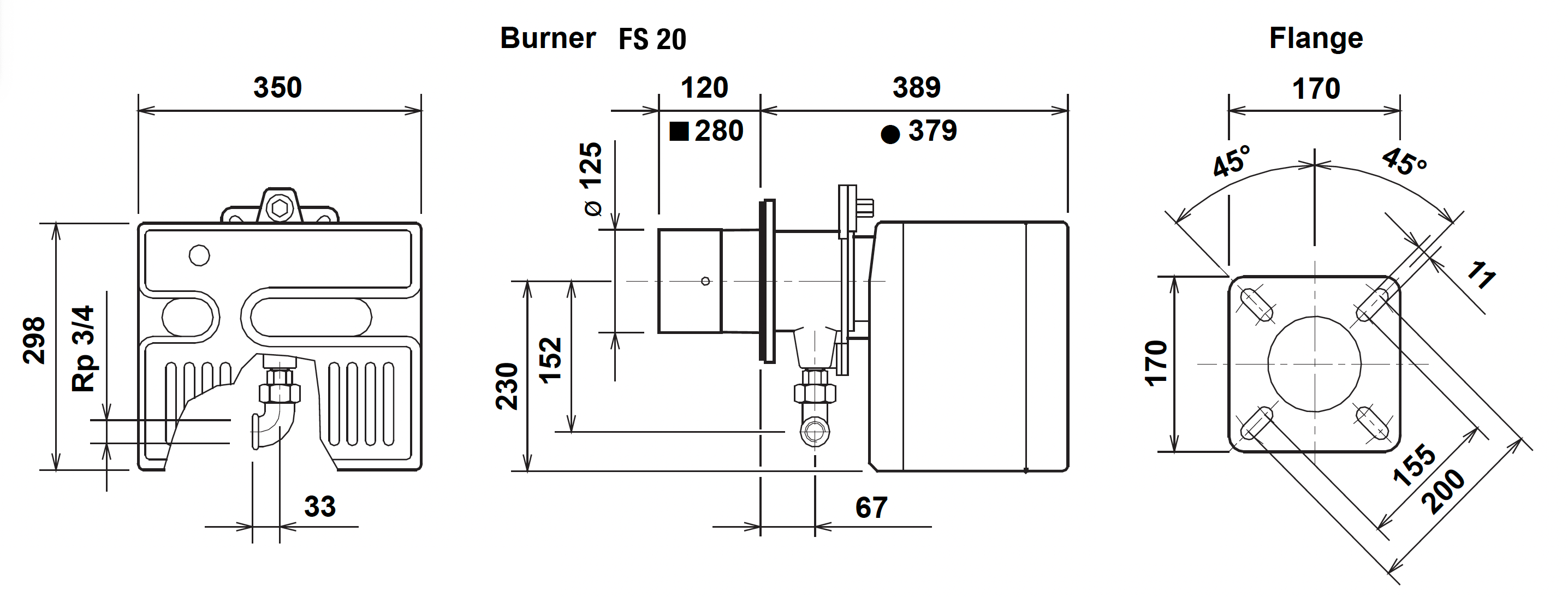 Overall Dimensions FS 20