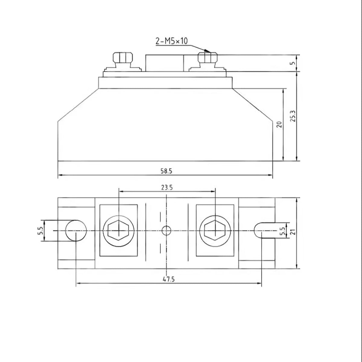 5A Diode Module Anti-Reverse Current Photovoltaic DC Solar Anti-Back Flow