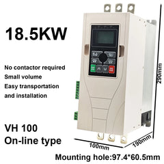 18.5kW Online Soft Starter 37A 25hp 380V Small Type 3-phase 50/60Hz