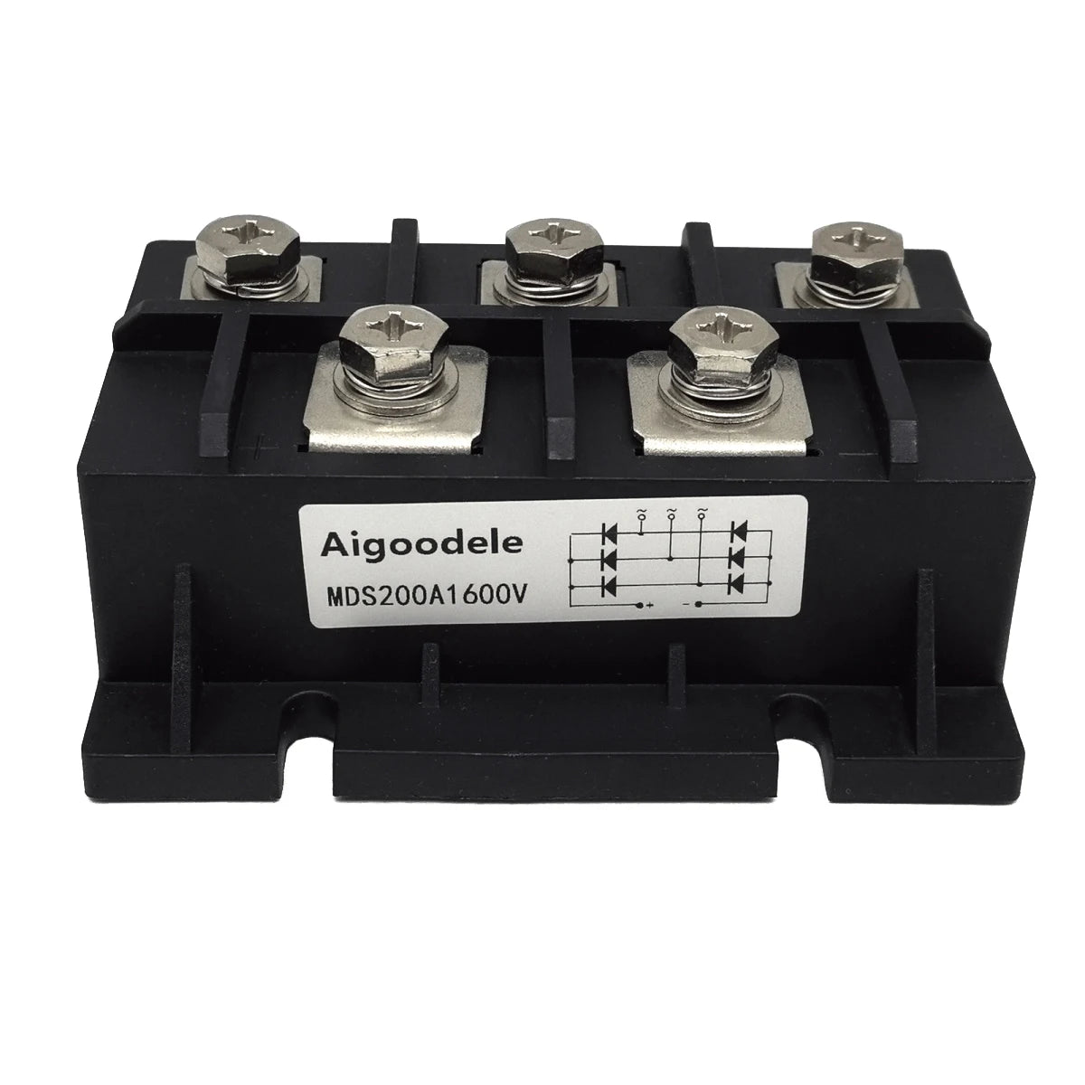 200A Bridge Rectifier Module Three-Phase 1600V Diode Durable Metal Cas
