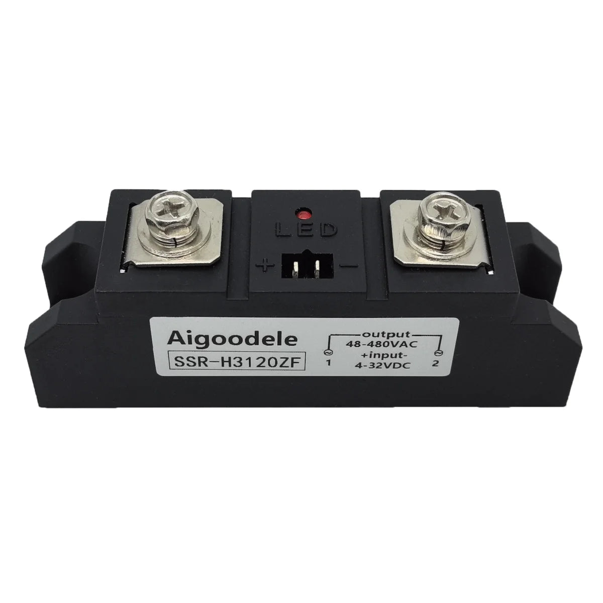 120A  Industrial SSR High Power Solid State Relay DC/AC Heavy Duty Contactless Silent, No Spark