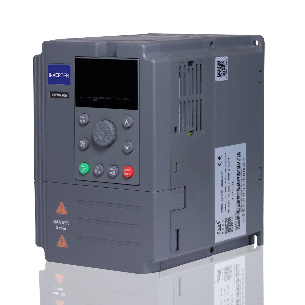 A400T 1.5kW 1P220V to 380V 3P VFD 2HP Variable Frequency Drive 50 To 60Hz 3 Phase Factory Price